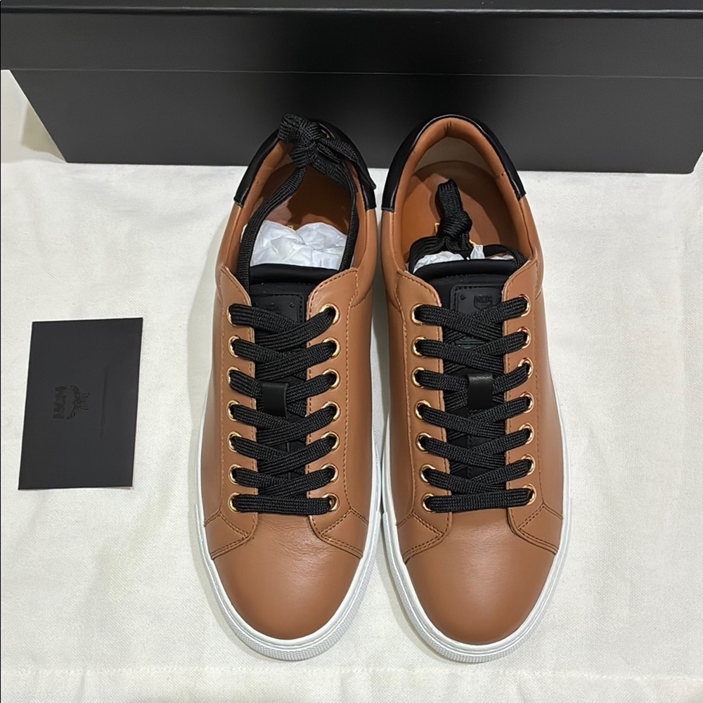 MCM Tan Leather woman Sneakers